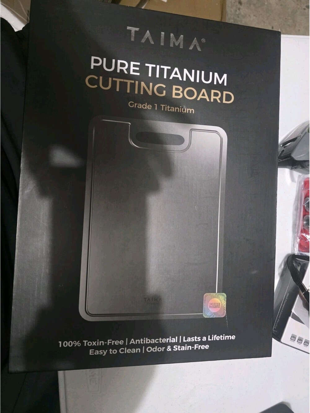 NIB TAIMA PURE TITANIUM CUTTING BOARD SIZE L